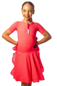 𝗡𝗘𝗪 Salmon latin dress