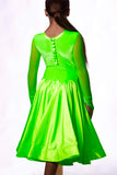 𝗘𝗫 𝗦𝗣𝗢𝗡𝗦𝗢𝗥 Fluorescent green ballroom dress