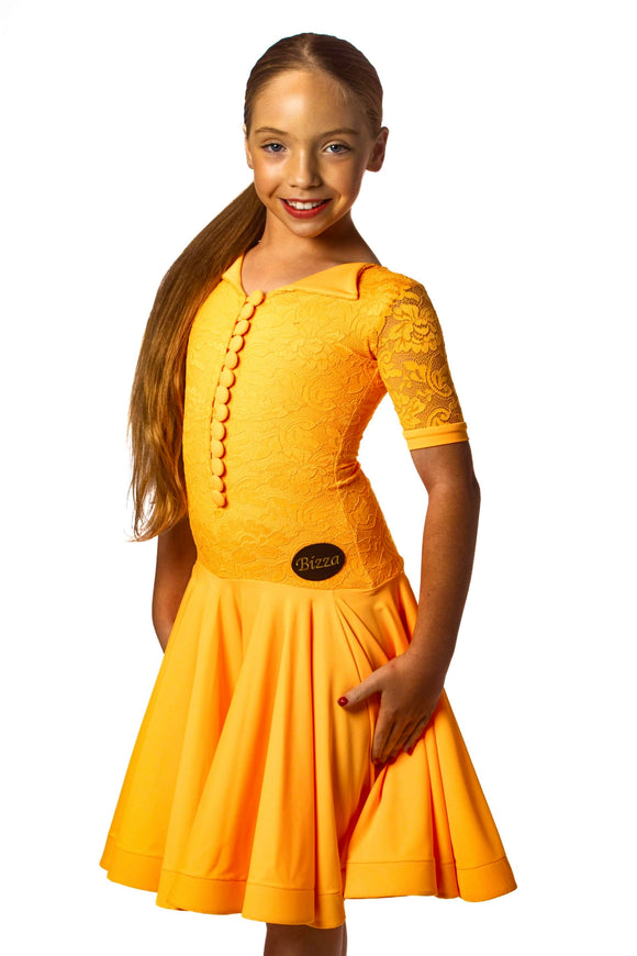 𝗘𝗫 𝗦𝗣𝗢𝗡𝗦𝗢𝗥 Mango Latin Dress age 7-8