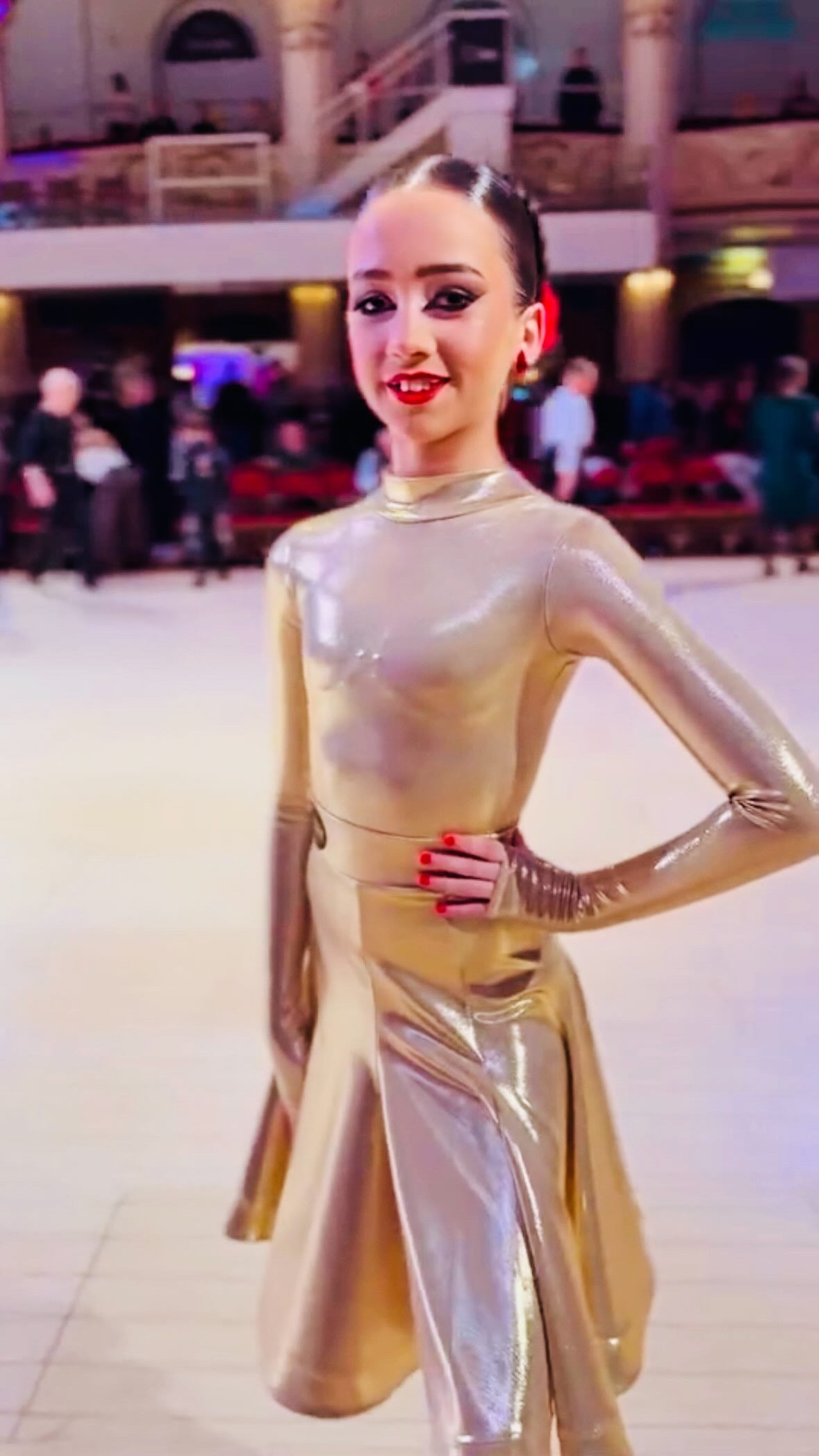 Gold Metallic Latin Set