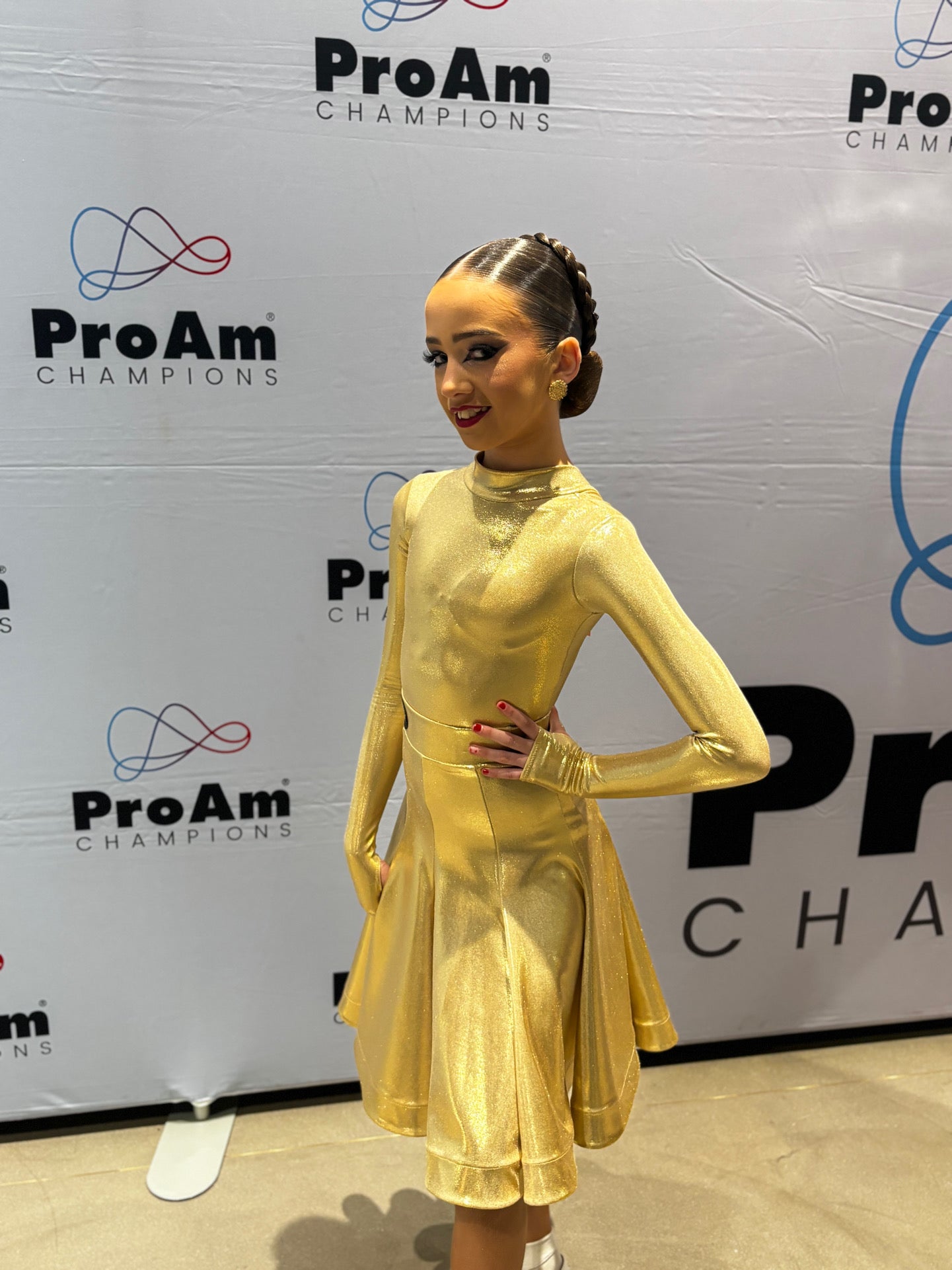 Gold Metallic Latin Set