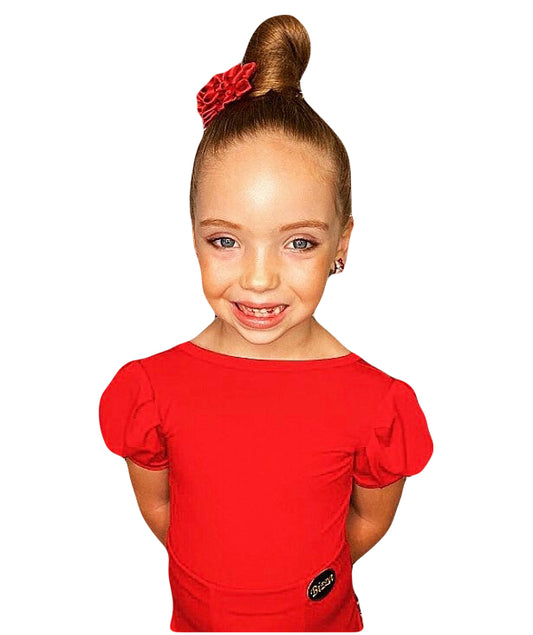 Juvenile Leotard with Puff Sleeve - Various Colours -