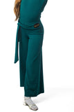 𝗡𝗘𝗪 Forest green ballroom trousers with integrated belt