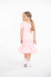 𝟓-𝟔 𝐘𝐞𝐚𝐫𝐬 Pink Puff Sleeved Dress