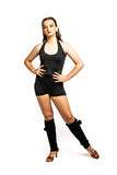 𝐒𝐦𝐚𝐥𝐥 Black Ruched Fitness Shorts