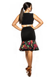 13-14 Years Floral Cross Over Crop Top