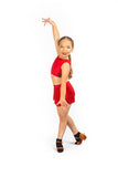 5-6 𝐘𝐞𝐚𝐫𝐬 Red Lycra crop top