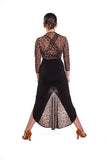 26" 𝐖𝐚𝐢𝐬𝐭 Black Dani Skirt With Leopard Insert