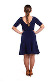 𝟐𝟔" 𝐖𝐚𝐢𝐬𝐭 Navy Panelled Skirt