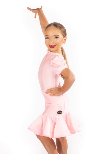 𝟓-𝟔 𝐘𝐞𝐚𝐫𝐬 Pink Puff Sleeved Leotard