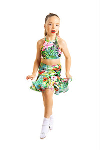 𝟓-𝟔 𝐘𝐞𝐚𝐫𝐬 Hawaiian Drop Waisted Skirt