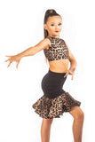 𝟕-𝟖 𝐘𝐞𝐚𝐫𝐬 Drop Waisted Leopard Skirt