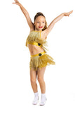 𝟕-𝟖 𝐘𝐞𝐚𝐫𝐬 Shake it! Gold Fringe Shorts