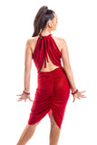 Red Sparkle Drape Top