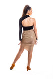 Gold Glitz Ruched Skirt