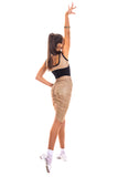 Gold Glitz Centre Ruched Skirt