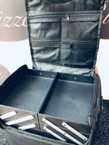 BLACK BRANDED MAKE UP BOX BAG