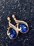 Deep Blue Bold Earrings