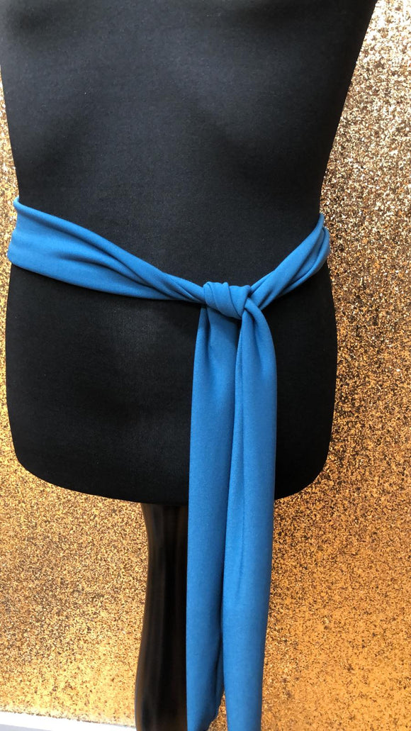 Block Coloured Tie Belt - Various Colours Available