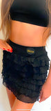Black Ruffle RaRa Skirt