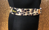Leopard Print Elasticated Belt with Buckle