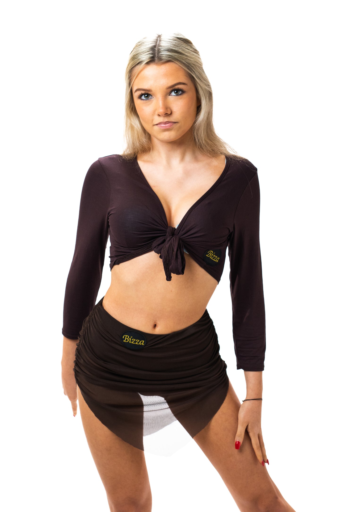 Brown Tie Top- Reversible Front or Back