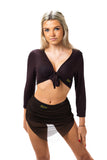 𝗡𝗘𝗪 Brown Tie Top- Reversible Front or Back