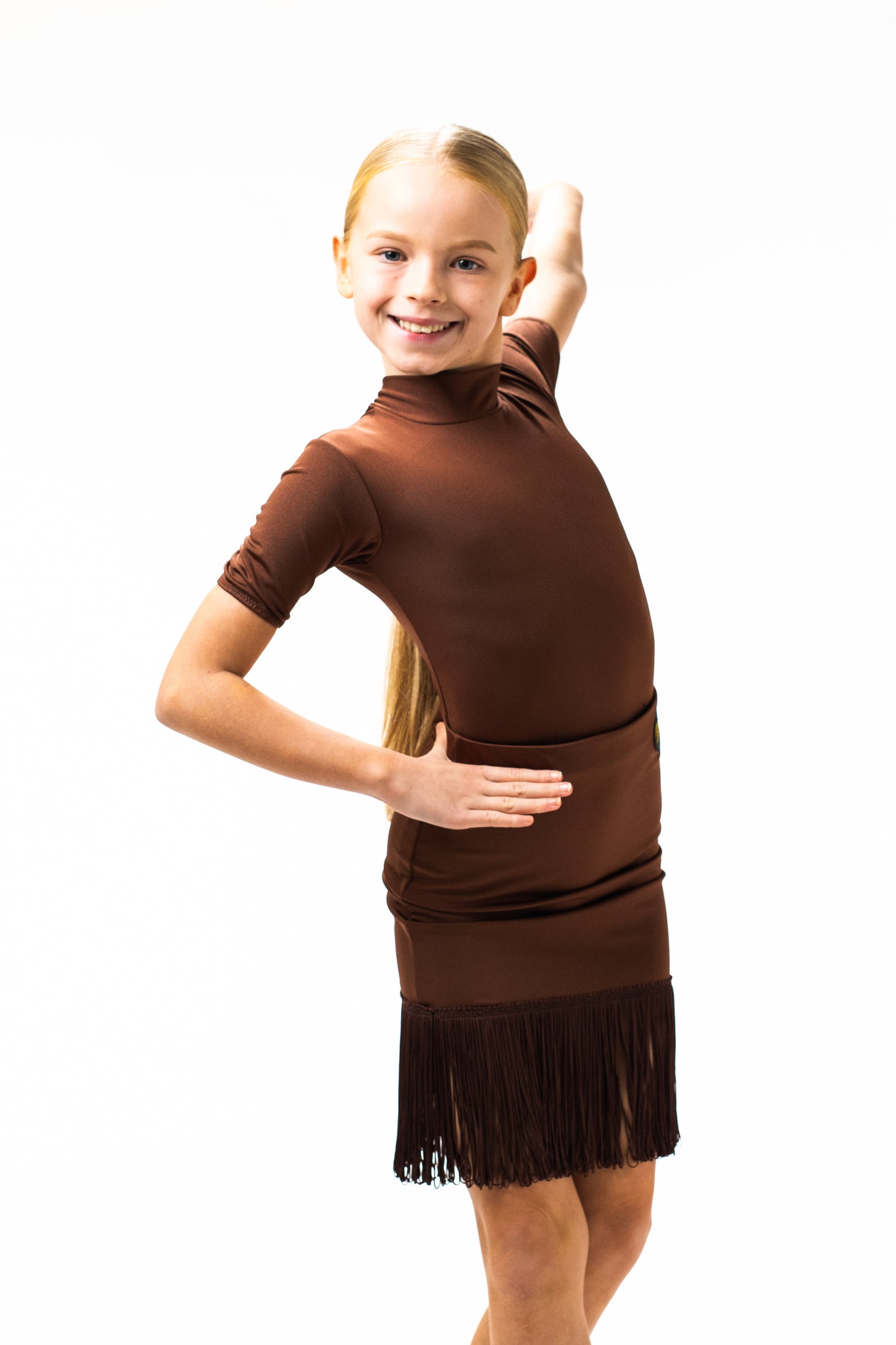 Brown Fringed Skirt