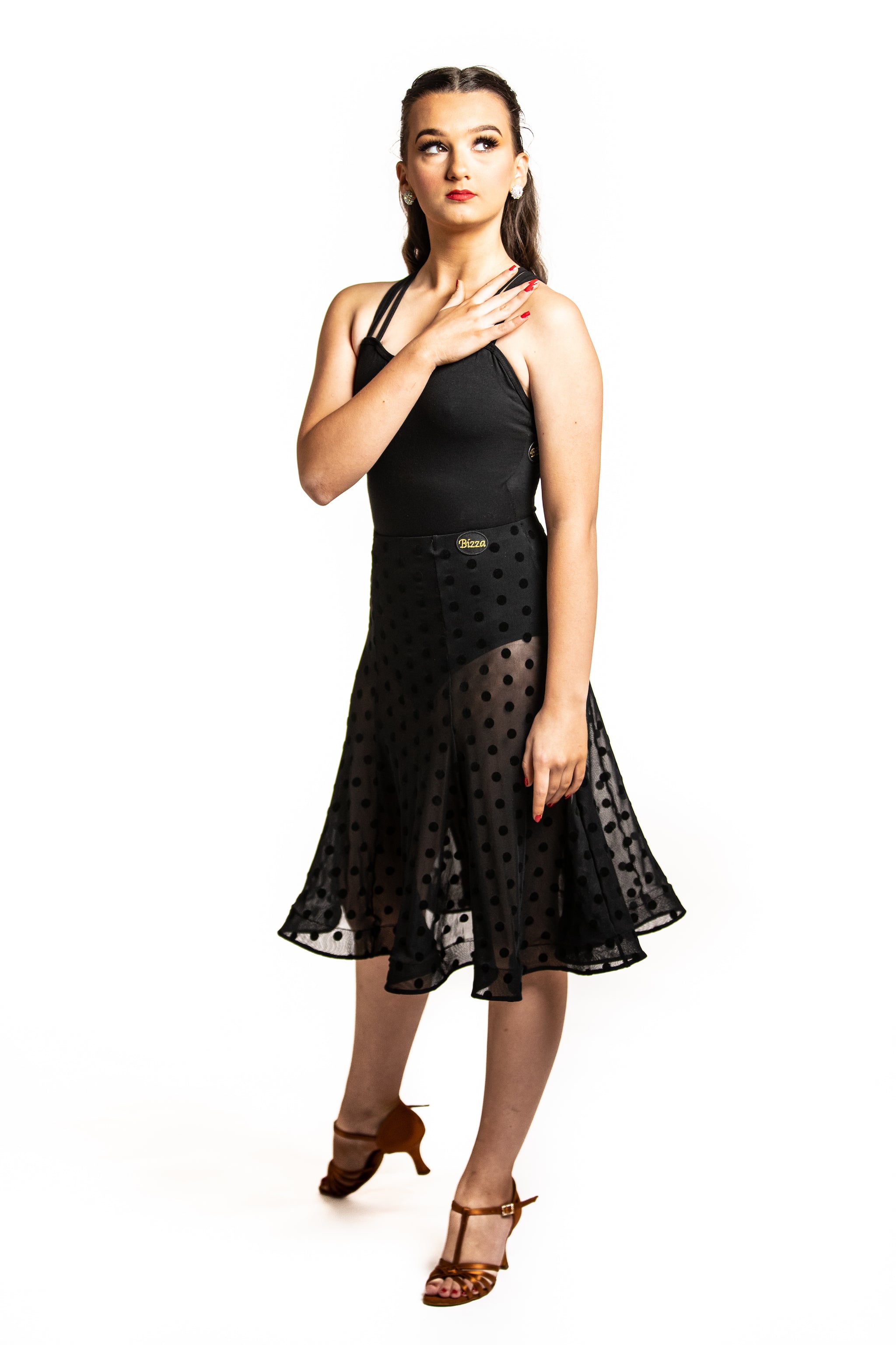 Mesh Polkadot Skirt – BIZZA DESIGN