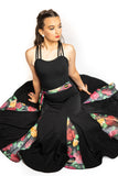 Floral Essence Ballroom Skirt With Integrated Belt