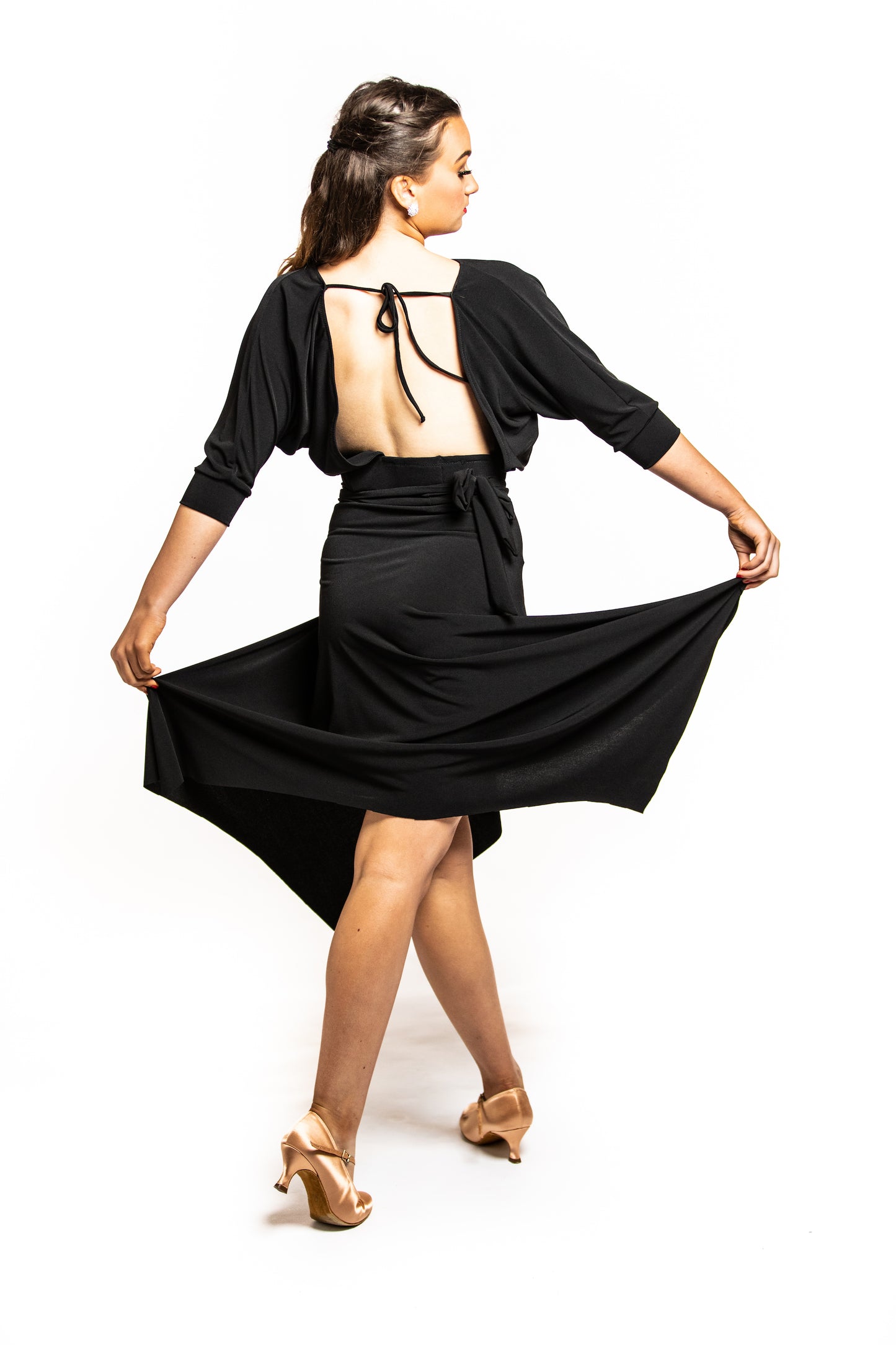 Square Back Batwing Crop Top