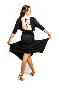 Square Back Batwing Crop Top