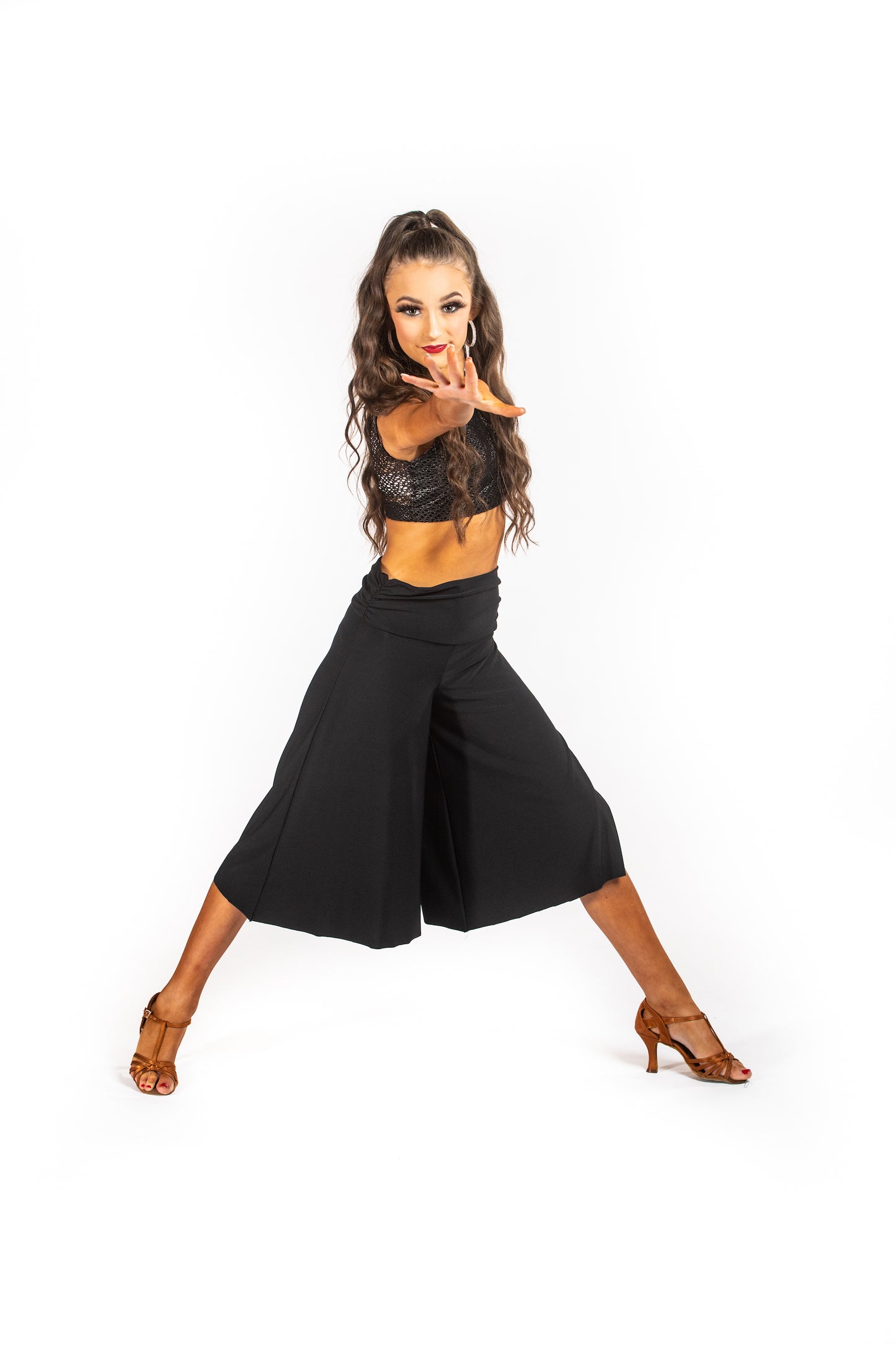 Black Culotte Trousers