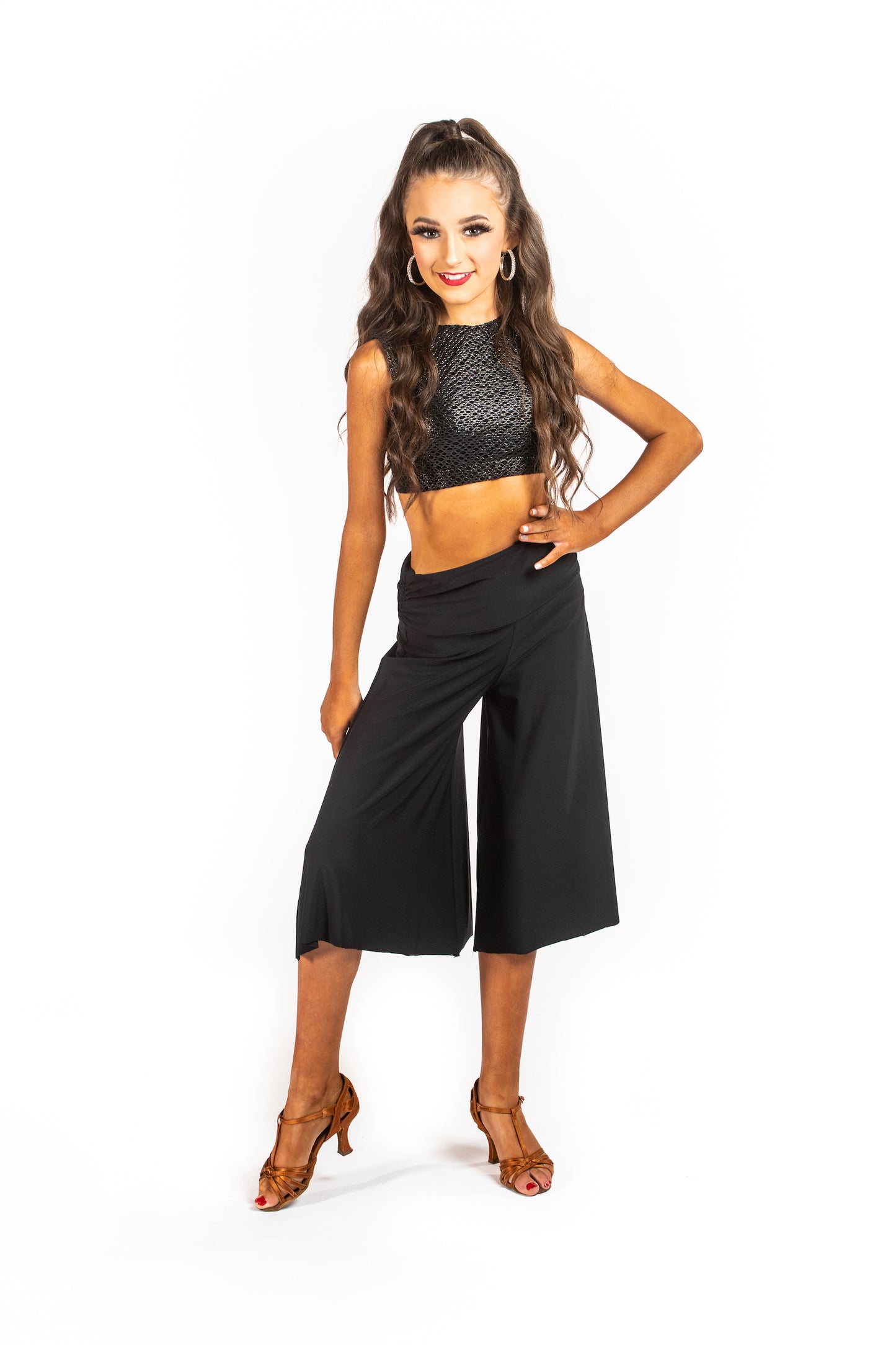 Black Culotte Trousers