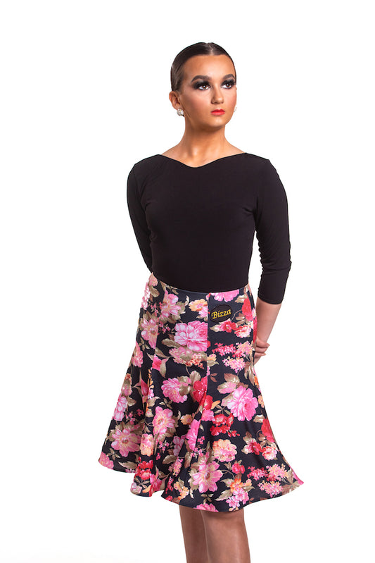 SUMMER FLORAL PANELLED SKIRT