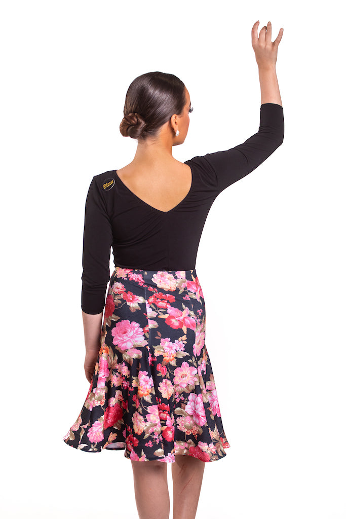 SUMMER FLORAL PANELLED SKIRT