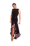 Ballroom Skirt with Summer Floral Frill