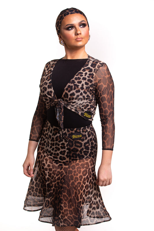 LEOPARD MESH JACKET