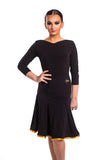 Panelled Skirt With Gold Edge. - Various Colours-