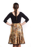 TIGER SKIRT WITH SPLITS
