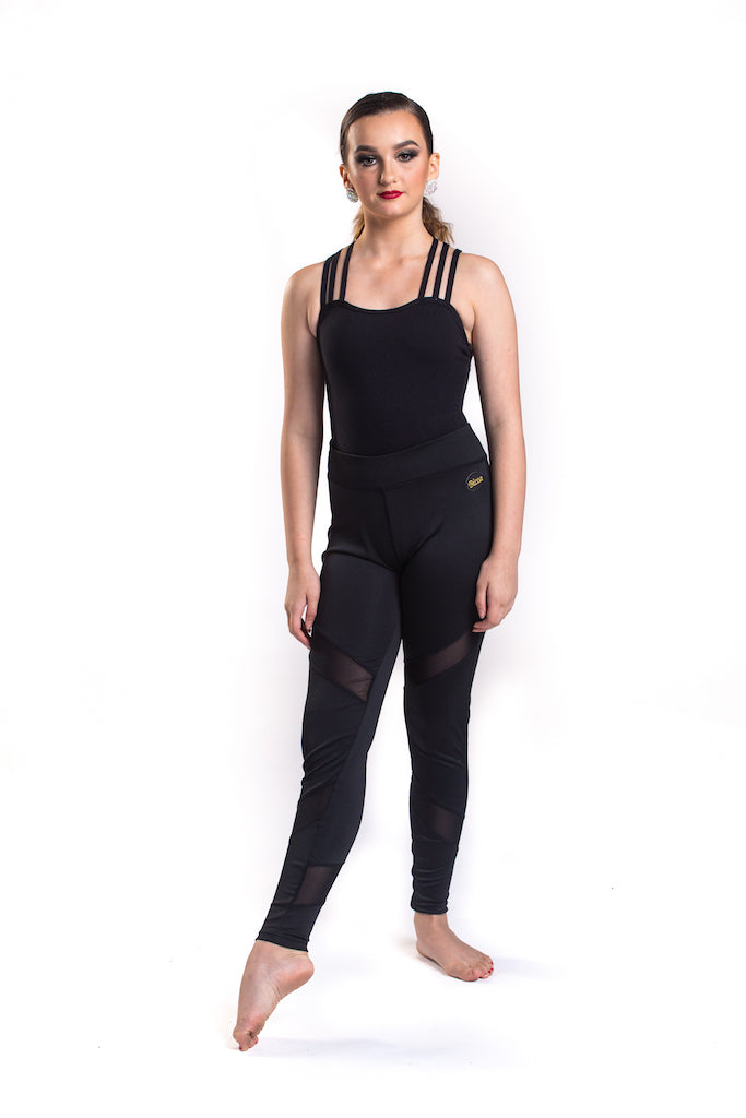 MESH INSERT DANCE LEGGINGS