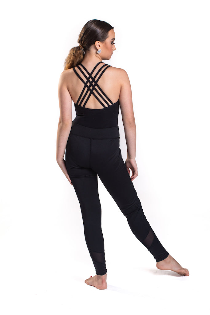 MESH INSERT DANCE LEGGINGS