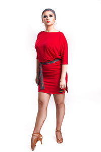 Batwing Latin Dress - VARIOUS COLOURS AVAILABLE