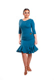 DROP WAISTED ROUCHE SKIRT WITH CRIN - VARIOUS COLOURS AVAILABLE