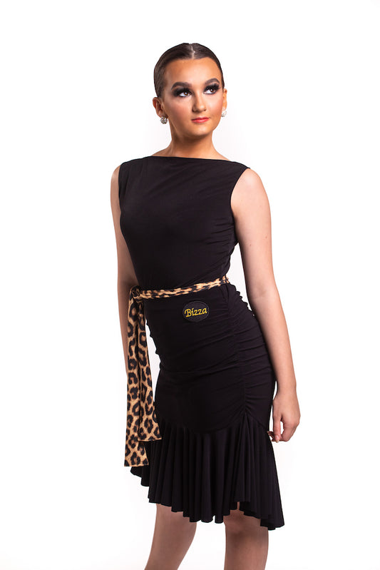 DROP WAISTED ROUCHE SKIRT - VARIOUS COLOURS AVAILABLE