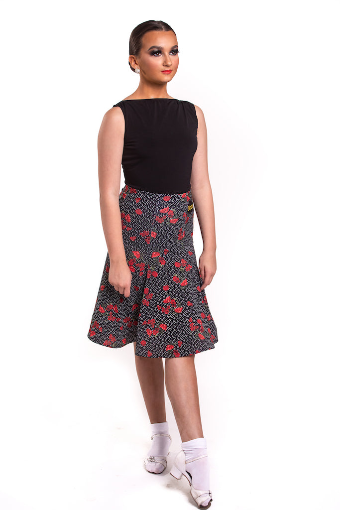 Polkadot Poppy Panelled Skirt