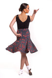 Polkadot Poppy Panelled Skirt