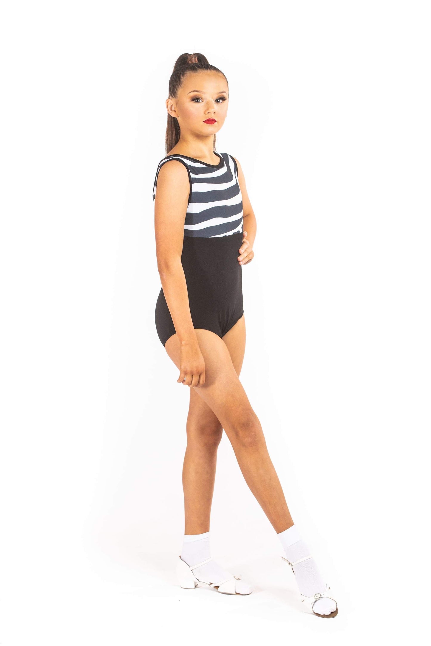 Zebra & Black Leotard