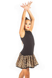 Drop Waisted Leopard Print Dress