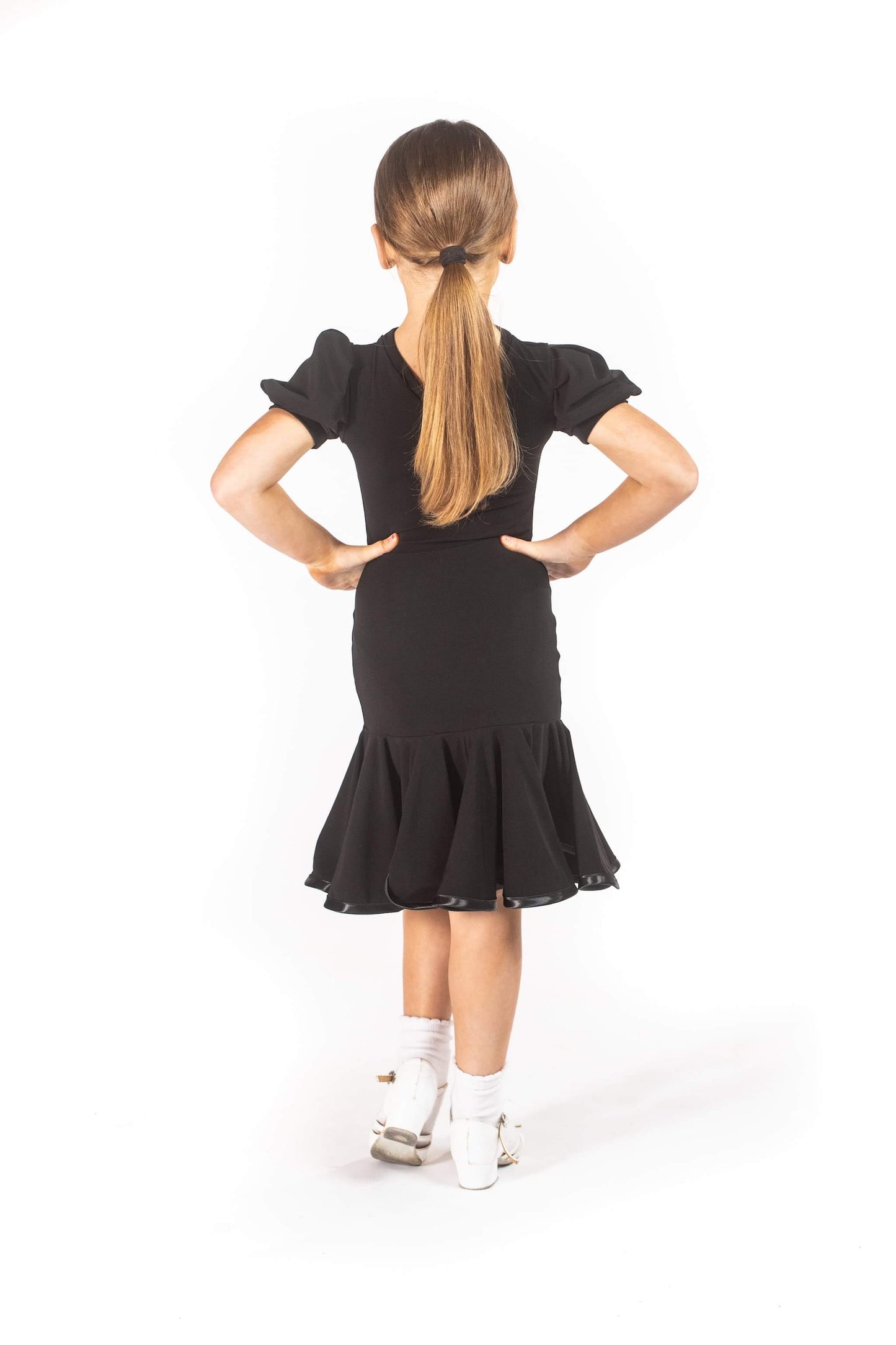 Black Puff Sleeve Practice Dress